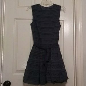 Navy Blue Dress With A Ribbon Belt!!!